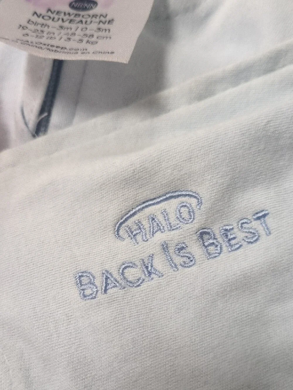 Halo Light Blue Baby Sleep Sack Swaddle